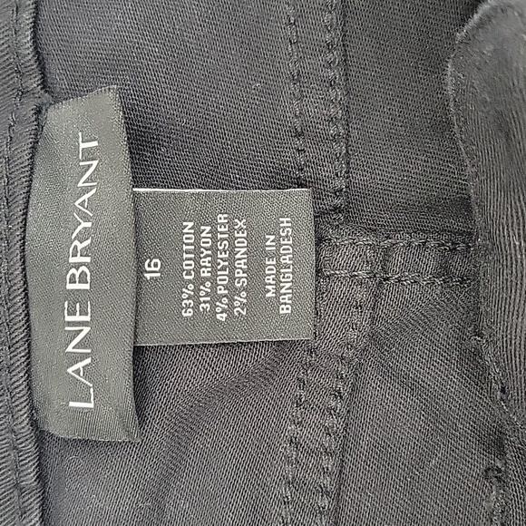 Lane Bryant Black Denim Stretch Capris NWOT - Picture 2 of 15